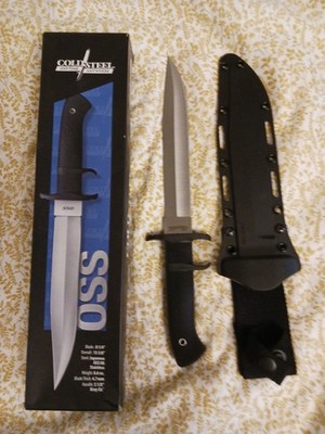 Coldsteel 39LSSC Cold Steel Oss Subhilt Fighter 8-1/4'' Double Edge Fixed Blade