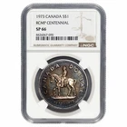 1973 Canadian Silver Dollar $1 RCMP Centennial NGC SP 66