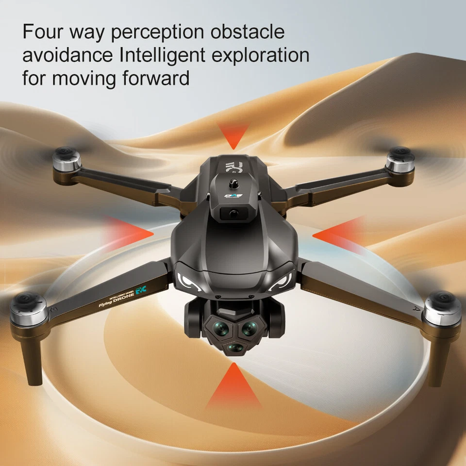 4.5" Remote Control Screen Four Way Obstacle Avoidance Camera Drone Toy Aircraft - Image 4 of 4
