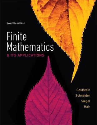 Finite Mathematics Its Applications Student Solutions Manual Larry Goldstein