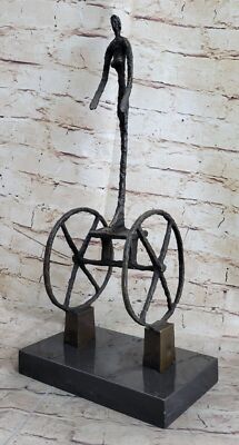 Rare Abstract Modern Le Chariot by Gia Handmade Masterpiece Bronze Statue Deal