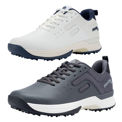 FitVille Professional Mens Golf Shoes Extra Wide Waterproof Spiked