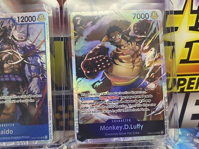 Monkey D. Luffy Gear 4 Super Rare 090SR & Kaido 044SR✨One Piece