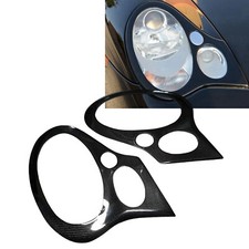 2pcs Carbon Fiber Headlight Eyebrow Cover Trims For Porsche 911 996 Gt3 99-06 2pcs Carbon Fiber Headlight Eyebrow Cover Trims For Porsche 911 996 Gt3 99-06