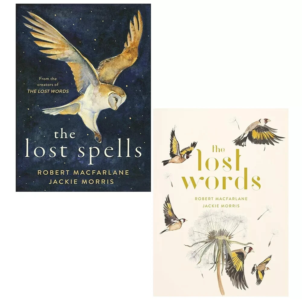 Robert Macfarlane Collection 2 Books Set Lost Words Hardcover, Lost Spells