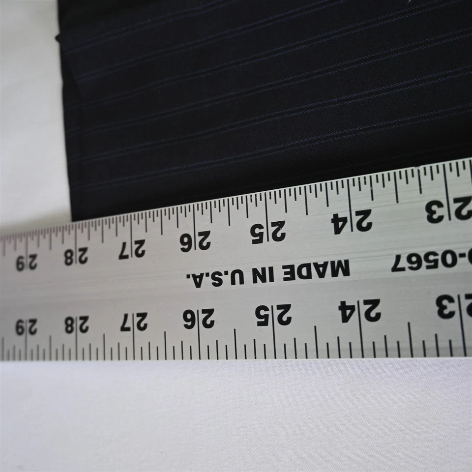 Pantalones de vestir Jos A Bank 34x29 negros a rayas 100 % lana frente plano para hombre Foto 4 de 4