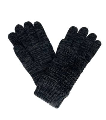 Bickley + Mitchell Herren Schwarz Twist Basic Strickhandschuhe Einheitsgröße Nwt