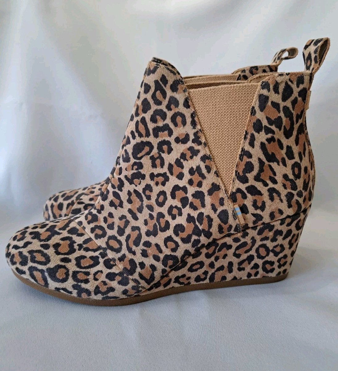 Ankle Boots Toms Leopard Print Wedges Toms Wedge Shoes Womens