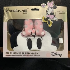 New The Crème Shop Minnie Mouse 3D Plushie Wide Sleep Mask