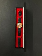 Vintage Walt Disney Exclusive Mickey Mouse Through the Years Leather Wristwatch