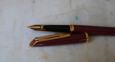 Stylo Plume Waterman Reflex Laqué Bordeaux - Jamais Encré - Micro-rayures