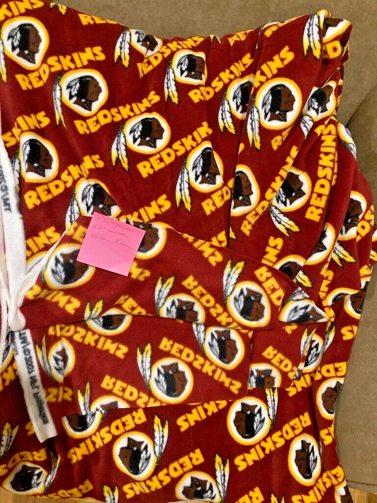 Washington Redskins NEW 4" Logo Fabric 2007 Cotton Polar Fleece 62” x 4