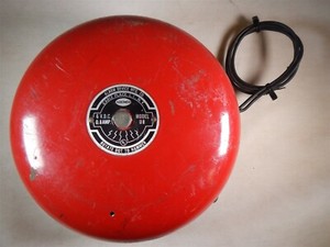 Used Ademco ANTIQUE Alarm FIRE TRUCK 6 VOLT DC Model U8 Alarm Bell SCHOOL T2