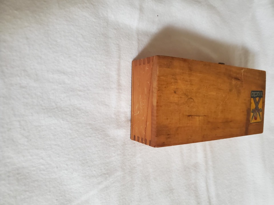 Vintage XACTO Knife Set Wooden Box eBay