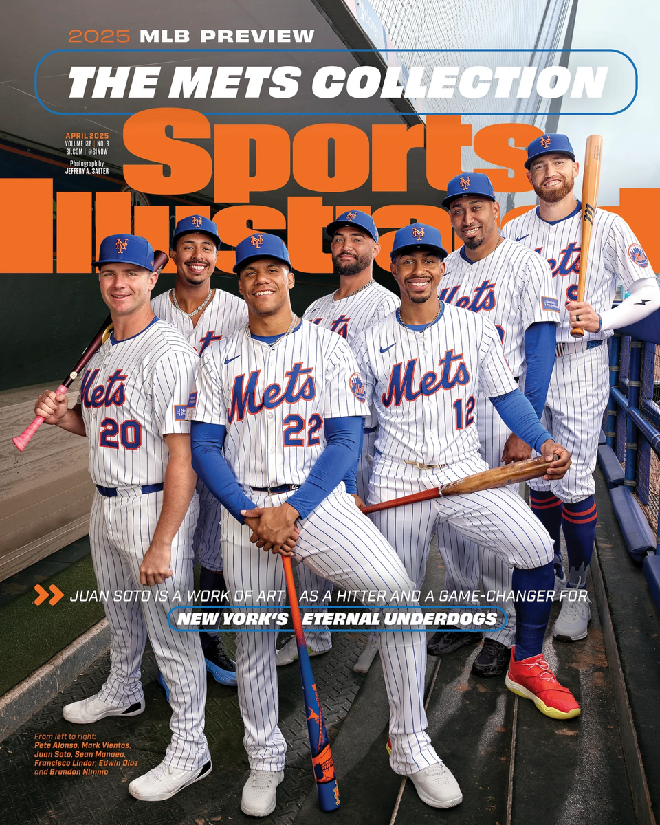 New York Mets 2025 Team 8x10 photo Juan Soto, Francisco Lindor