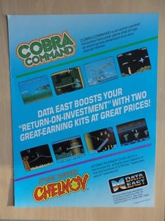Cobra Command  Video Arcade Machine Flyer Original Magazine Pull Out Ad