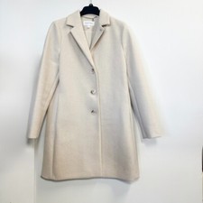 Calvin Klein Women's White Cotton Car Coat — listing 3