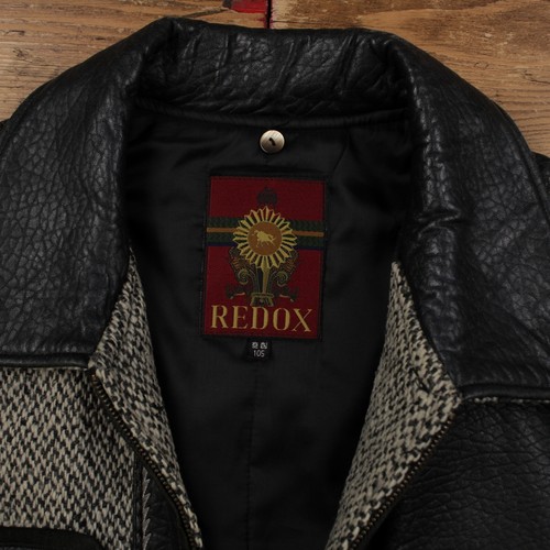 Vintage Redox Lederjacke L Bomber schwarz - Bild 3 von 9