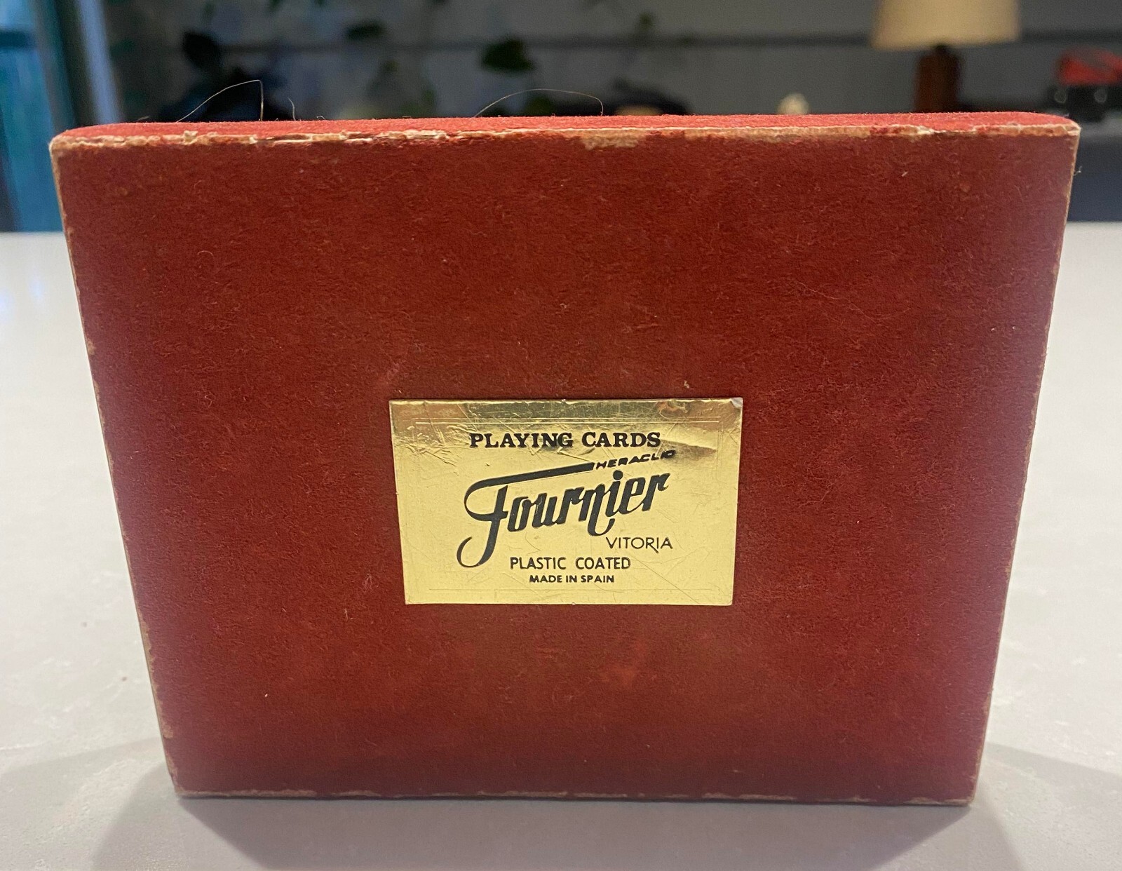 Vintage Fournier Vitoria plastic coated Spanish playing cards in box