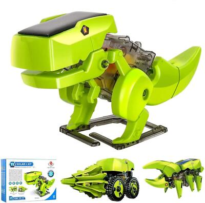 Spielzeug Roboter Kit Wissenschaft Pädagogik Kinder Lernen Solar Mechanisch 3D Modell 3in1