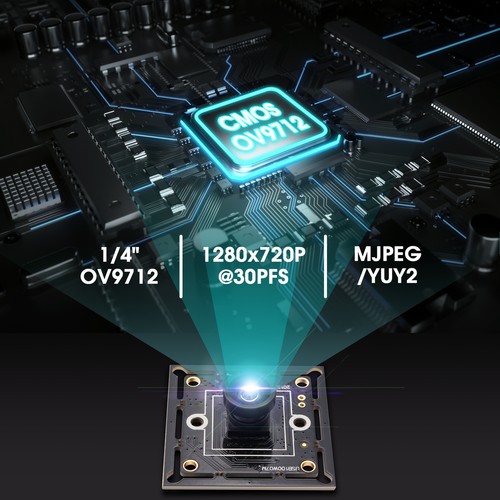 1.0MP USB Network PCB Camera Module w/ 120 Degree Lens OV9712 ELP 720P Webcamera - Picture 5 of 9