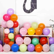 Plain Balloons 10-50 Birthday Party LATEX HELIUM Baloons Wedding party decor UK