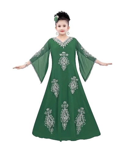 green amish dress Handmade Girls Mennonite Long Ruffles Modest Prairie traditional amish women's clothing