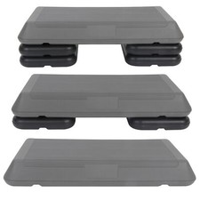 28" Height-Adjustable 4 - 6 - 8" Aerobic Step Non-Slip Surface Platform Fitness