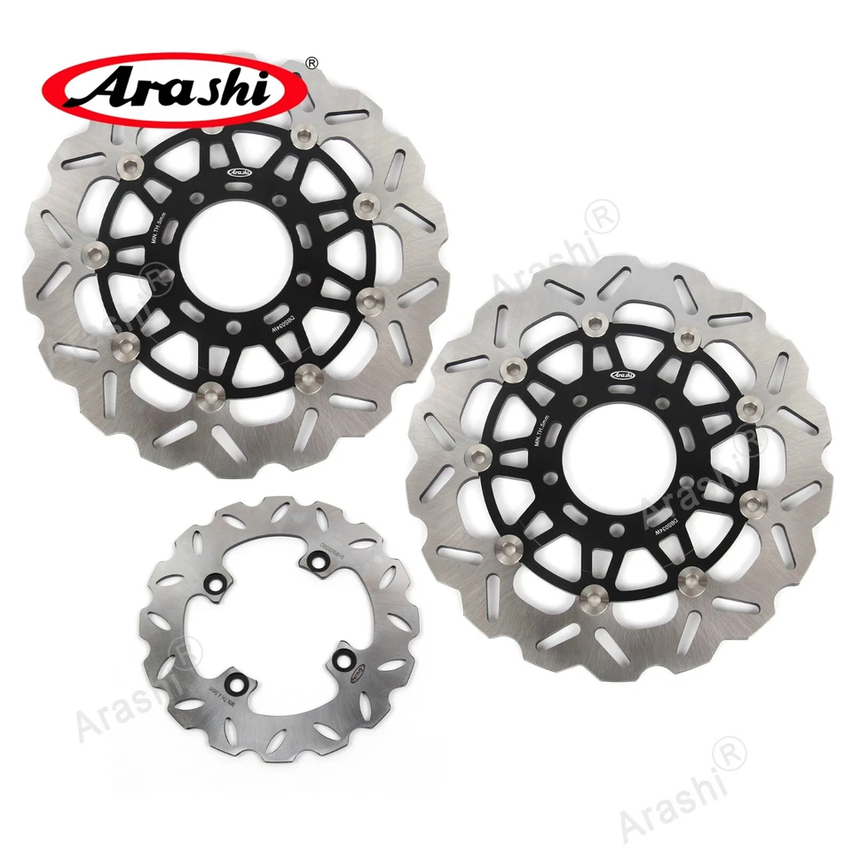 Rotor de freno delantero y trasero compatible con Kawasaki Ninja ZX-10R 2004-2007 ZX6R 636 2005 2006 Foto 2 de 4