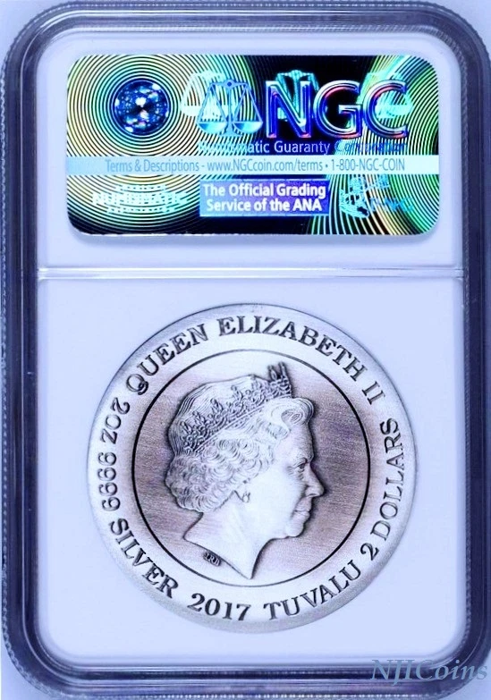 2017 P Norse Goddesses Freya HIGH RELIEF ANTIQUED 2Oz Silver $2 COIN NGC PF70 ER - Image 2 of 4