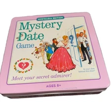 Mystery Date Nostalgia Edition Tin Box Classic Board Game 2014