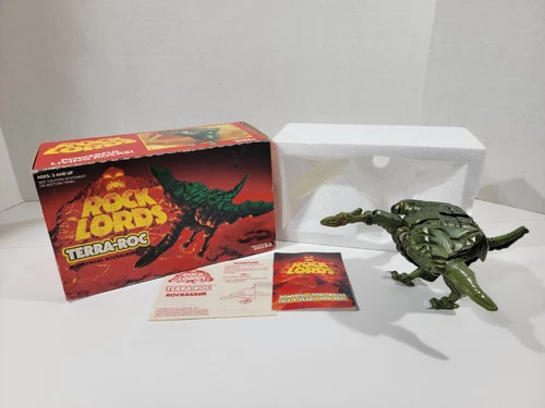 Terra Roc Green Rock Lords Rockasaurs 1986 Tonka Vintage Action Figure w/ Box