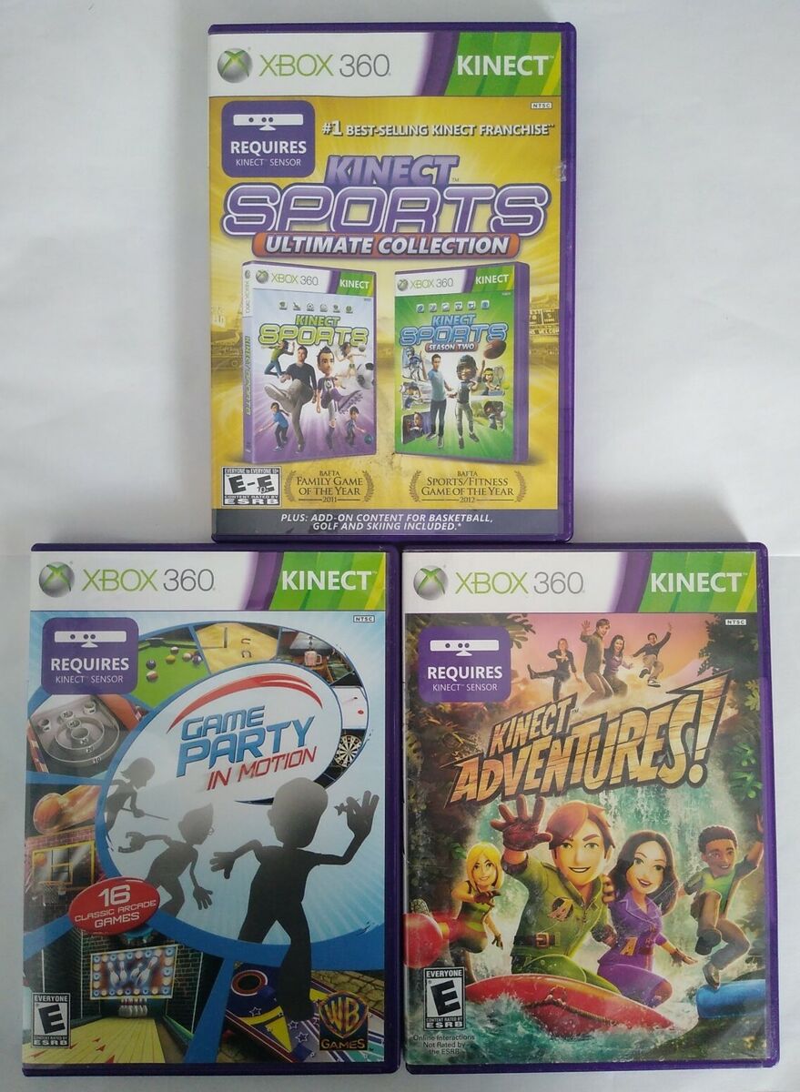 Xbox 360 Bundle 2 Games (Kinects Adventures!,Game Party In Motion)