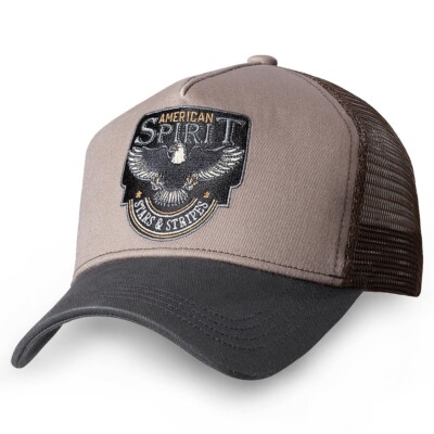 Stars & Stripes Basecap Truckercap Western Verstellbar Bestickt »American Spirit