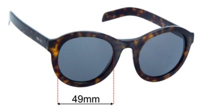 SFx Replacement Sunglass Lenses fits Prada SPR 24V - 49mm Wide