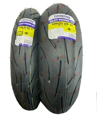 Michelin Pilot Power 2CT 180/55ZR17 120/70ZR17 Front Rear Motorcycle Tires Set