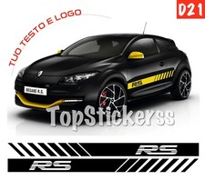Adesivi fiancate RENAULT SPORT Twingo Clio Megane loghi renault sport scritte