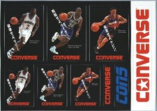 JAPAN - LARRY JOHNSON - KEVIN JOHNSON - J.R. RIDER - Converse STICKER SHEET !!!