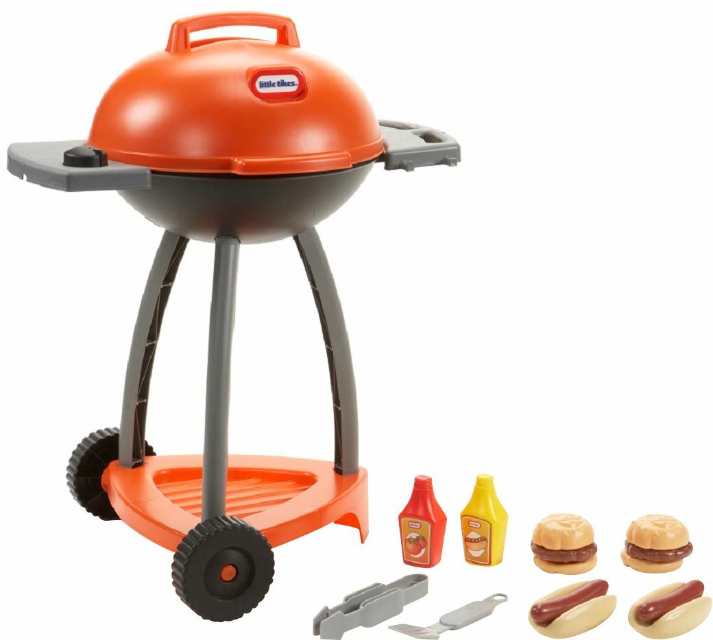 Little Tikes - Sizzle 'n Serve Grill - Orange/Black/Silver