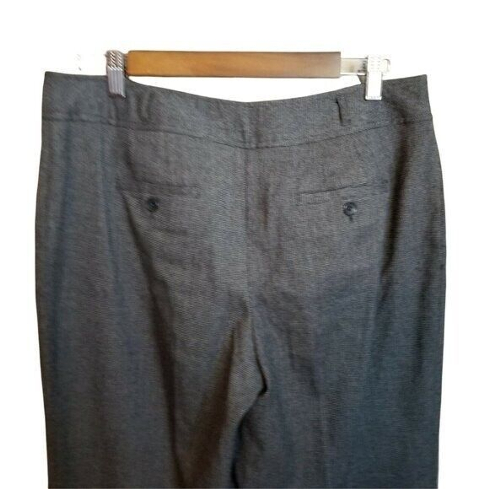 Apt. 9 Womens Size 10 Gray  Solid Flared Dress Pa… - image 4