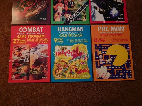 23 RETRO ATARI VCS 2600 POSTERS A4 SIZED SPACE INVADERS, ASTEROIDS ETC - Afbeelding 10 van 12