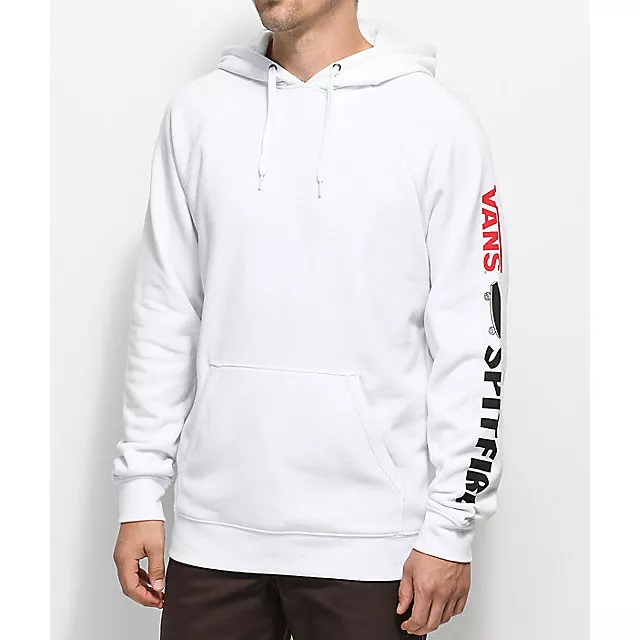 VANS X Spitfire Collab Hoodie Pullover White L,XL RT$55 £55 65€ Streetwear eBay