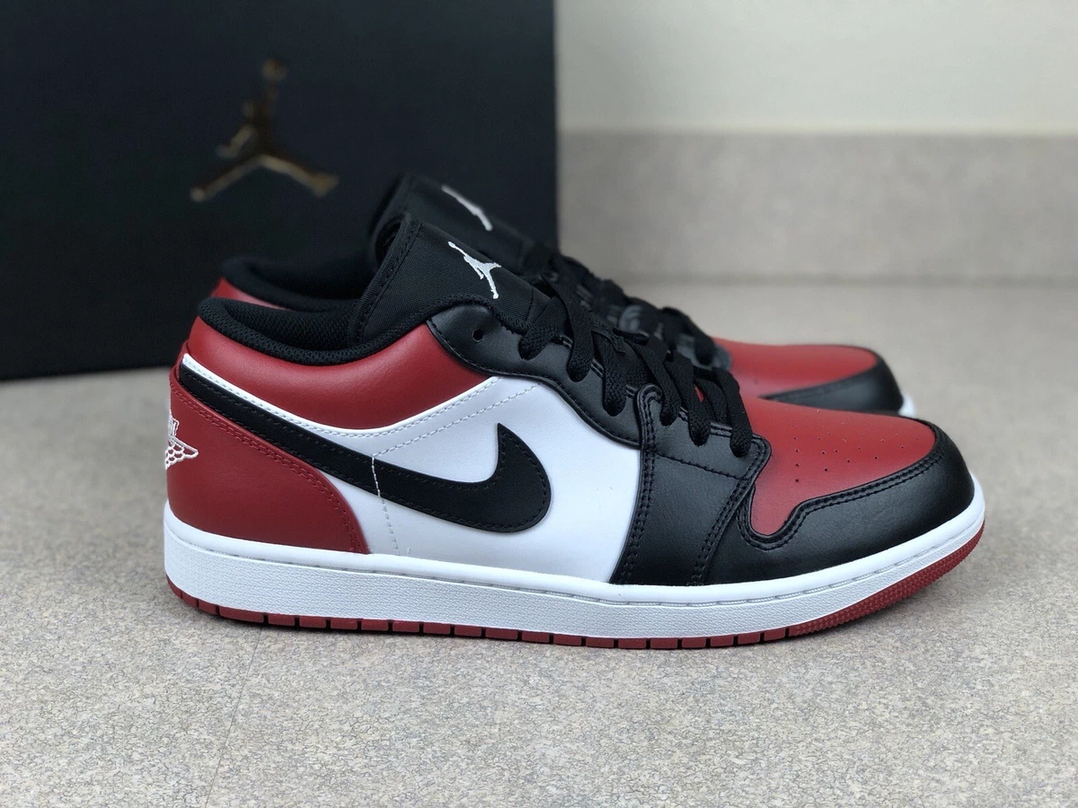 Air Jordan 1 Low 'Bred Toe' - Air Jordan - 553558 612 - gym red/black/white