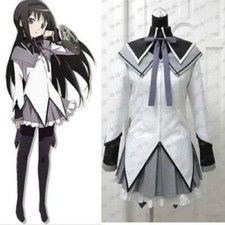 Anime Puella Magi Madoka Magica Akemi Homura Cosplay Costume