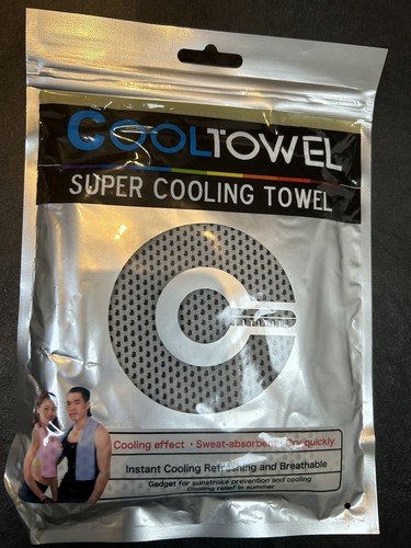 Sofort kühlendes Handtuch EISKALT Golf Radfahren Joggen Fitnessstudio Sport Outdoor Handtuch UK