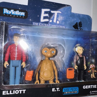 FUNKO REACTION ET FIGURE SET ELLIOT E.T. GERTIE LIMITED EDITION