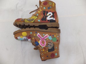 painted timberland boots