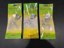 Mister Twister Lunker Buzz 1/2oz Lot Of 3 Chart White