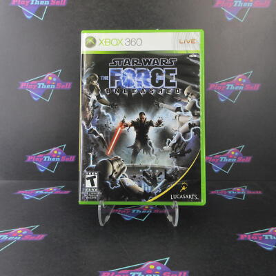 #ad Star Wars the Force Unleashed Xbox 360 Complete 1 Year Warranty EX Cond $19.95