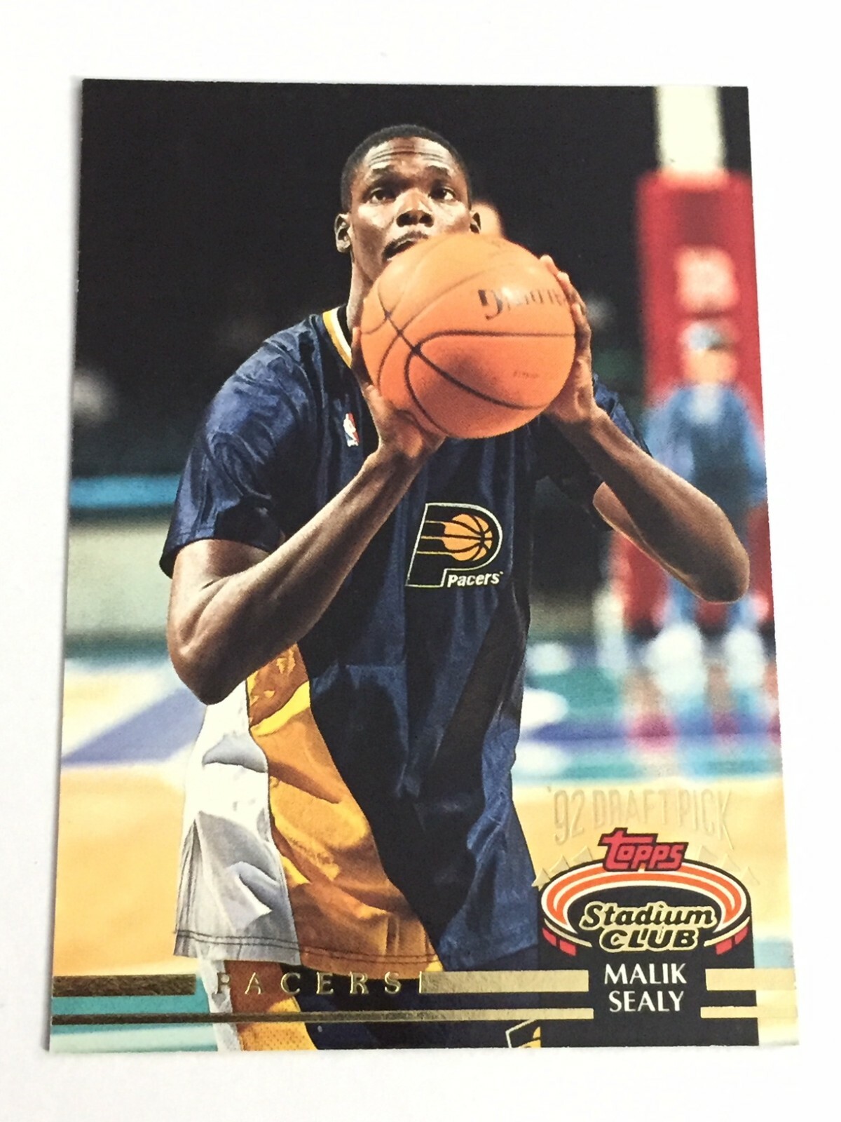 1992-93 Stadium Club MALIK SEALY RC card #254 ~ Indiana Pacers rookie ...